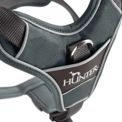 Hunter Divo hundesele XS grå/grå just mave 34-47 cm - Stabil kontrol og komfort