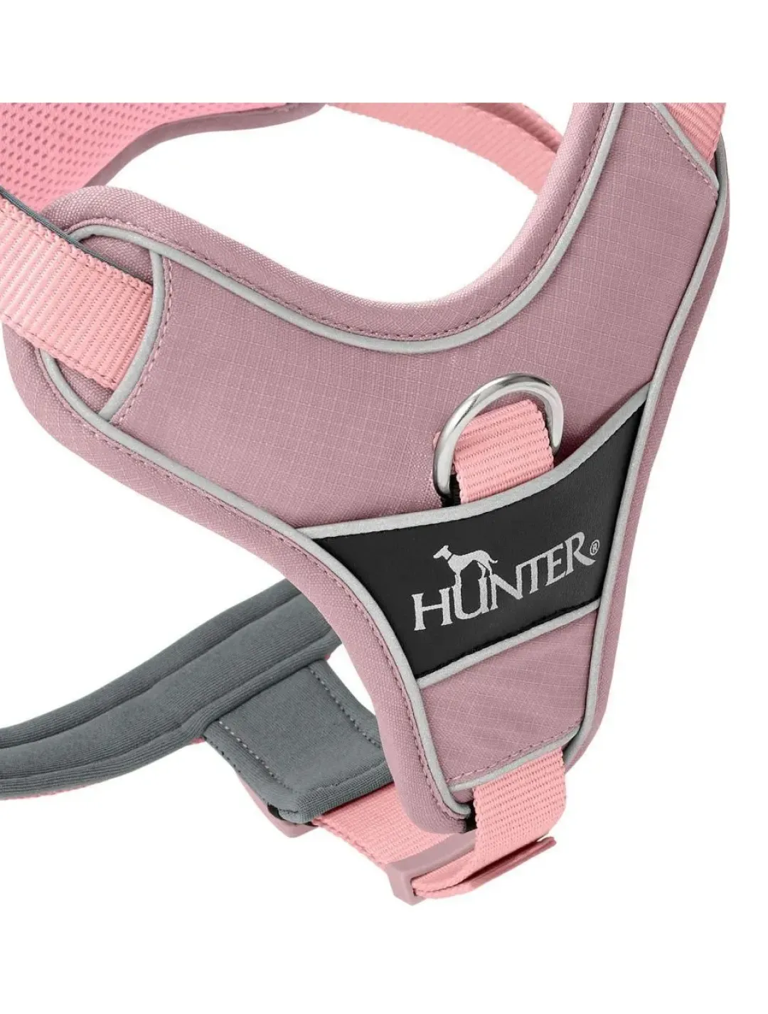 Hunter Divo Up hundesele L lyserød just mave 72-100 cm - Stabil støtte og rolig bevægelse