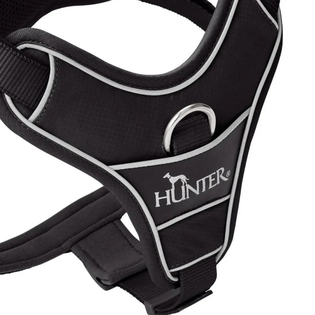 Hunter Divo Up hundesele M sort just mave 56-73 cm - Stabil støtte og kontrolleret bevægelse