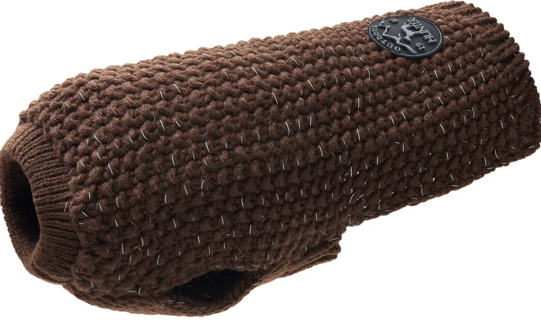 Hunter Finja pullover strik Mørkebrun str 65