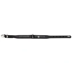 Hunter halsbånd diamond petit 24 sort - 17-21 cm