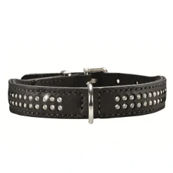 Hunter Halsbånd Diamond Petit 30 Sort - 23-27 cm