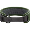 Hunter Halsbånd Divo L Grøn/Grå - justerbart hundehalsbånd (45-55 cm, B 4,5 cm)