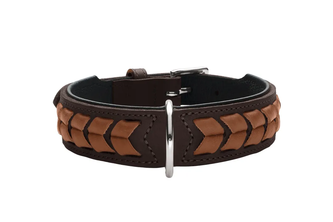 Hunter Halsbånd El Paso M Brun/Sort 55 - 42-48 cm