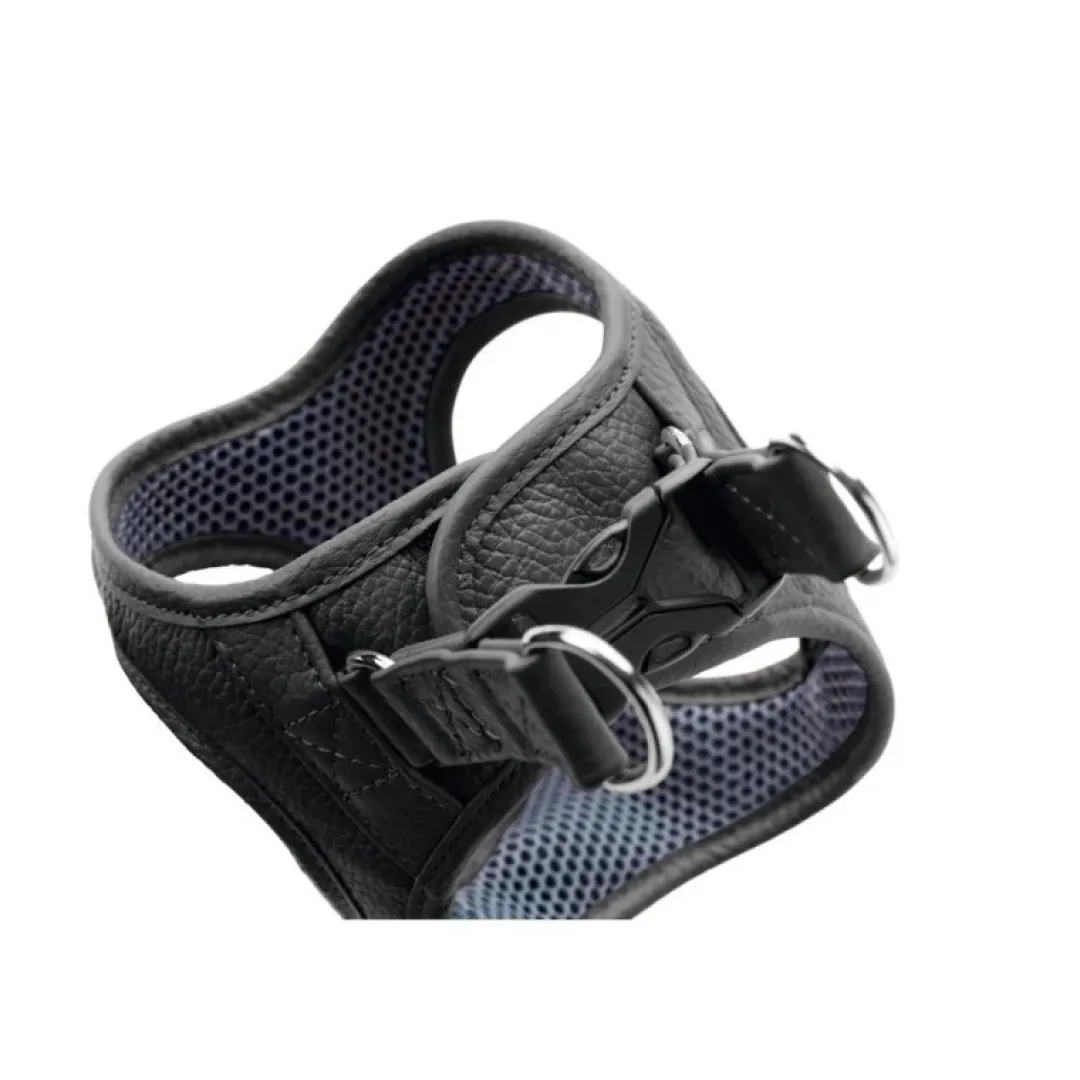 Hunter Hilo læder hundesele sort XXS/XS - hals 30-34 cm