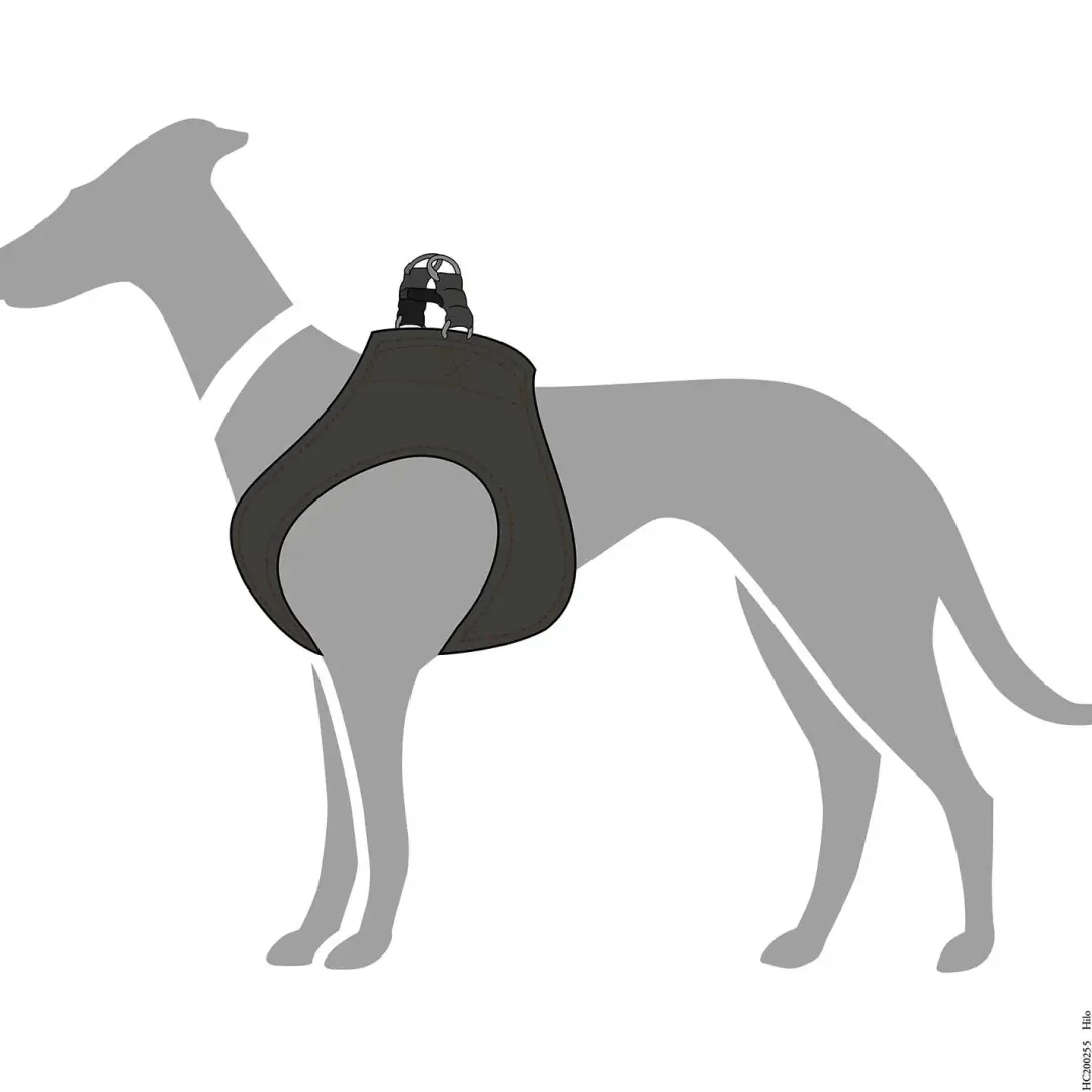Hunter Hilo læder hundesele XS brun hals 33-37 cm - let og blød pasform