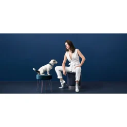 Hunter hunde halsbånd Hilo Blå XL - justerbart hundehalsbånd (45-70 cm, B 3,8 cm)