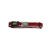 Hunter hunde halsbånd Hilo Rød S-M - justerbart hundehalsbånd (30-43 cm, B 2,5 cm)