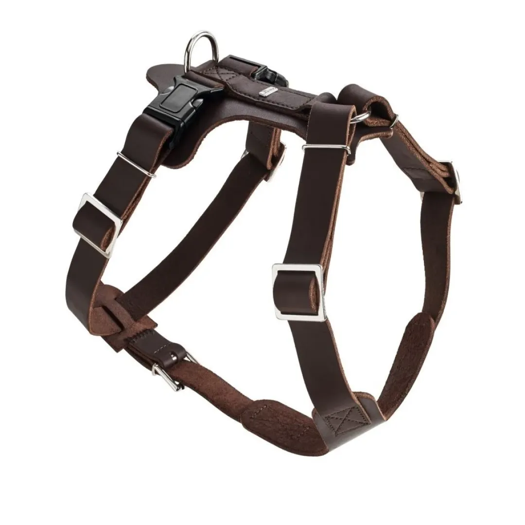 Hunter Hundesele Aalborg mørkebrun XXL (M-L/2) - Bryst/hals 62-90 cm
