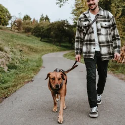 Hunter hundesele Safety Maldon Gråsort L længde 66-118 cm 2,5 cm - sikker stabilitet