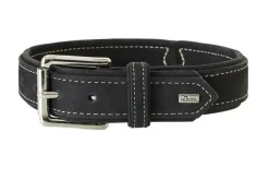Hunter Hunting halsbånd str.60 Sort - justerbart hundehalsbånd (46 - 52 cm., B 3,5 cm.)