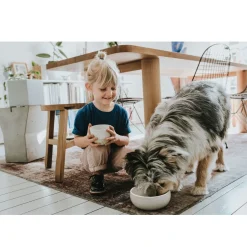 Hunter keramik Lund hunde skål 350 ml Beige