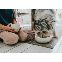 Hunter keramik Lund hunde skål 350 ml Beige