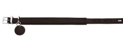 Hunter Larvik Comfort 50 Mørkebrun Hundehalsbånd - justerbart hundehalsbånd (35 - 42 cm, B