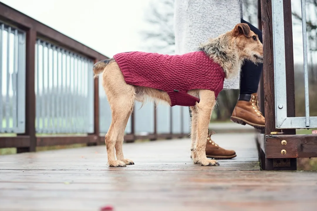 Hunter Malmø pullover strik bordeaux str. 30