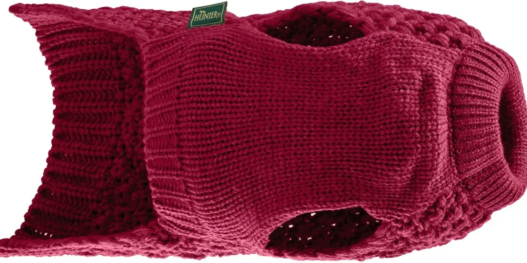 Hunter Malmø pullover strik bordeaux str. 40