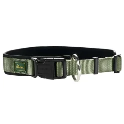 Hunter Neopren Plus hundehalsbånd oliven/sort 35 cm - 30-35 cm indstilling