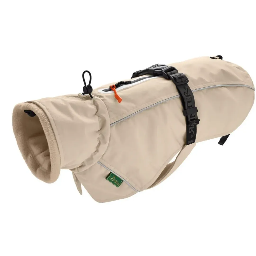 Hunter Nordby hundefrakke str 45 creme
