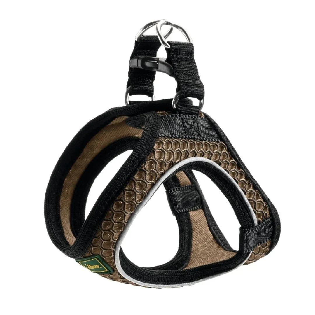 Hunter NY Hilo Comfort hundesele S brun mave/bryst 46-52 cm - Let komfort og stabil pasform