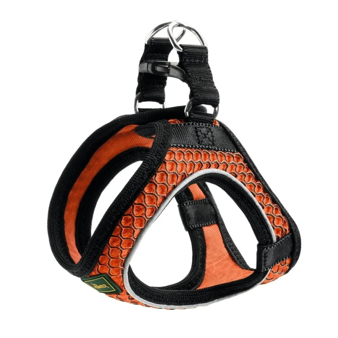 Hunter NY Hilo Comfort hundesele S orange just mave 46-52 cm - Let komfort med stabil pasform