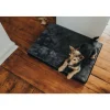Hunter ortopædisk hundemadras Tirano XL 120x70x8 cm i sort og grå
