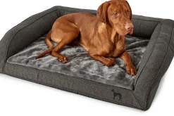 Hunter ortopædisk hundesofa Livingston Large 100 x 80 cm Antracit