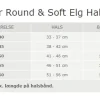 Hunter rundsyet elghalsbånd sort 55 cm - justering 46-51 cm til store hunde