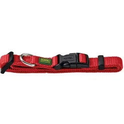 Hunter Vario Plus Halsbånd Rød S 30-45 cm - Komfortabelt og justerbart hundehalsbånd