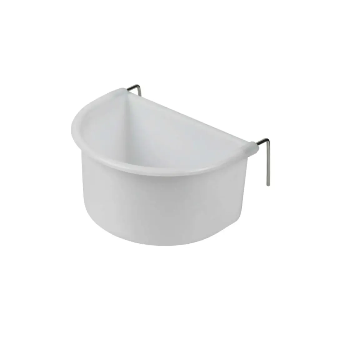 Nobby Hvid Foderkop med metalkrog 225 ml