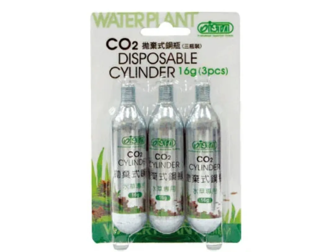 Water Plant System Ista Disposable CO2 flasker 16 gram (3 stk)