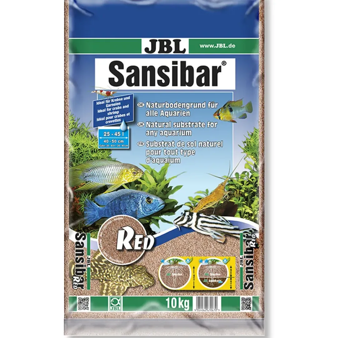 JBL Sansibar Rød 10 kg Akvariegrus
