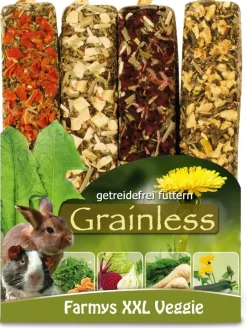JR Farm ys Grainless Gnaverstænger XXL - Veggie 4 pak