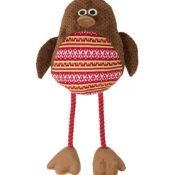 MiniZoo Jule Robin Fugl med pivelyd - sjov bamse til hunde