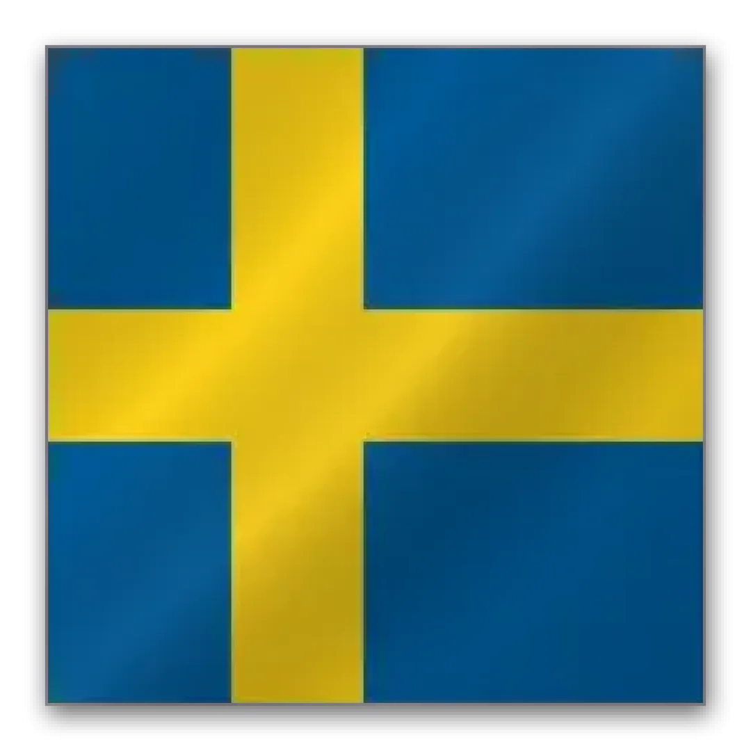 Julius K9 hundeskilt Svensk flag lille