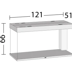 Juwel Akvarium Led Rio 350 Eg 121x51x66 cm 350 L