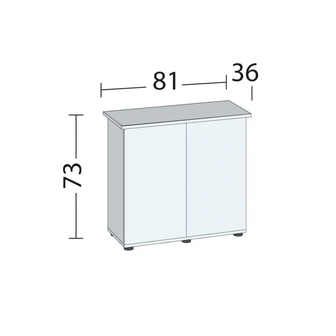 Juwel Akvarium Juwel Akv. Bord/skab Sbx 125 Eg 81x36x73 cm Rio 125 Liter