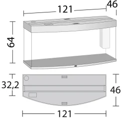 Juwel Akvarium Juwel Aquarium VISION 260 LED Hvid