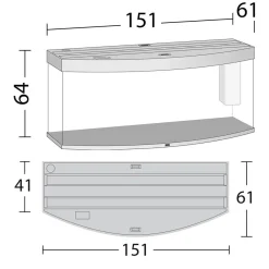 Juwel Akvarium Juwel Aquarium VISION 450 LED Sort