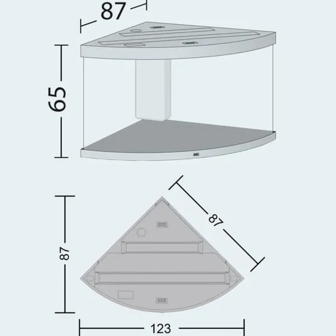 Juwel Akvarium Juwel Trigon 350 Hvidt Akvarium