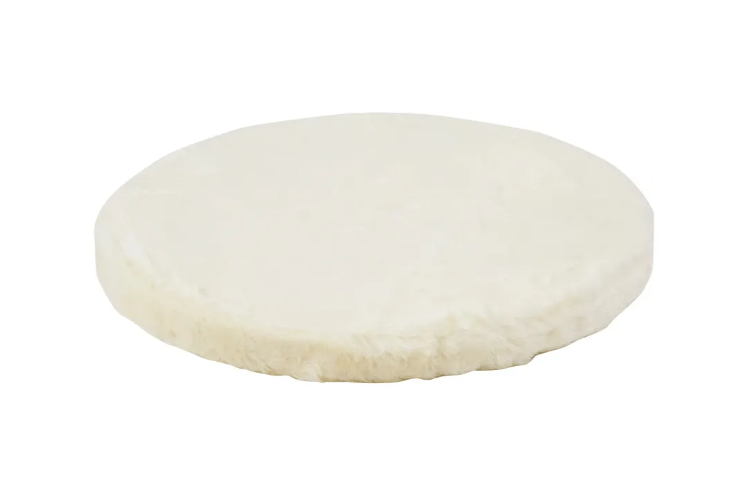 Kattens No. 1 Kattens no 1 Rund hylde med plys 2 sider Ø 50 cm Cream