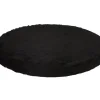 Kattens No. 1 Kattens no 1 rund hylde med plys 1 side Ø 50 cm Sort