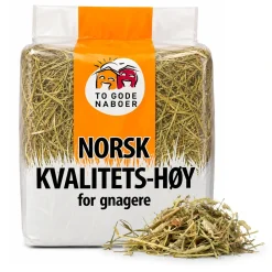 To Gode Naboer 1,5 kg Timothyhø Norsk Kvalitets hø - Hø - Rig på fibre