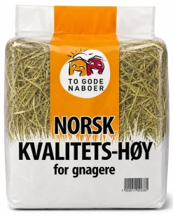 To Gode Naboer 1,5 kg Timothyhø Norsk Kvalitets hø - Hø - Rig på fibre