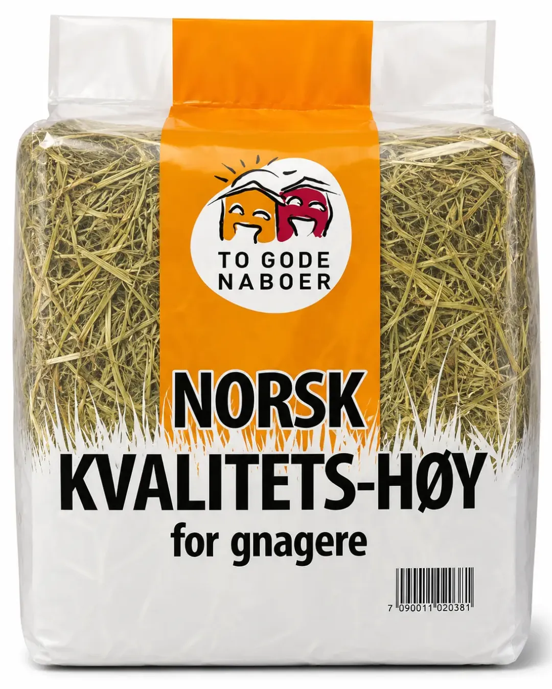 To Gode Naboer 1,5 kg Timothyhø Norsk Kvalitets hø - Hø - Rig på fibre