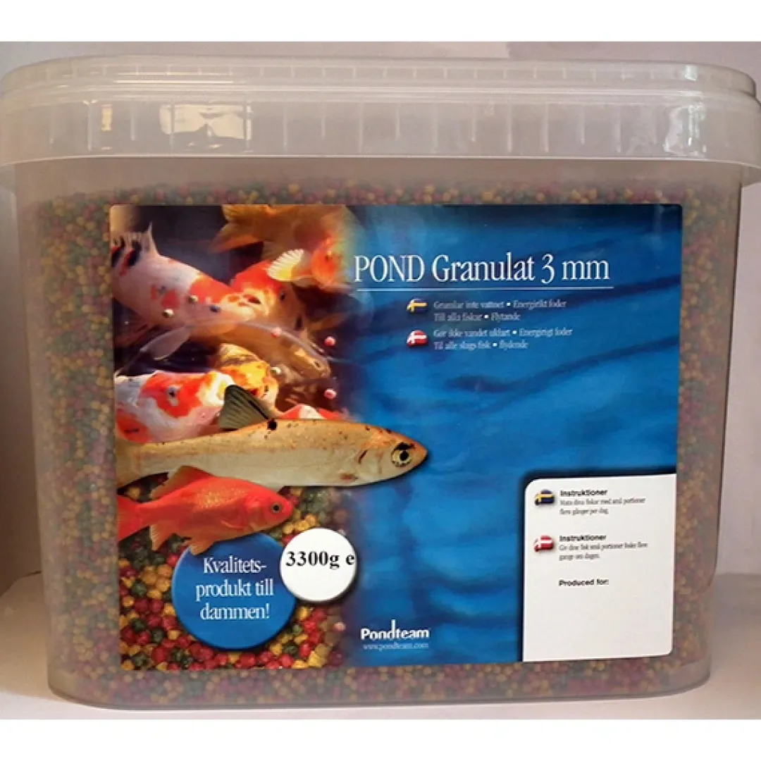 Pondteam Koi junior farvefoder 3 mm 10 liter 3300 gram