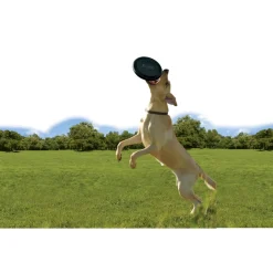 Kong Extreme Frisbee sort - ekstra slidstærk frisbee i naturgummi