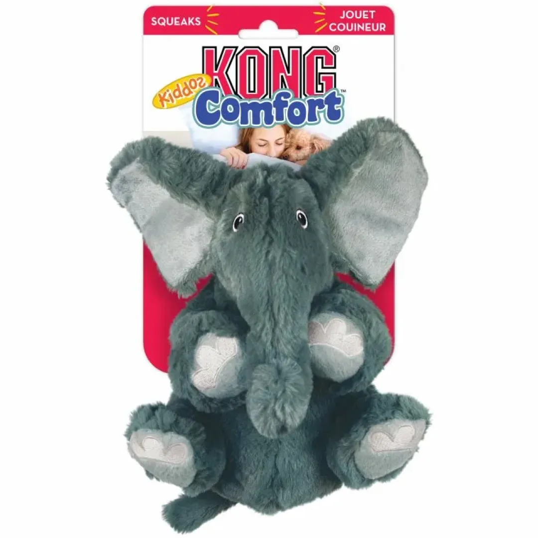 Kong Hundelegetøj Comfort Kiddos Elephant XS 15 cm - elefant bamse til små hunde