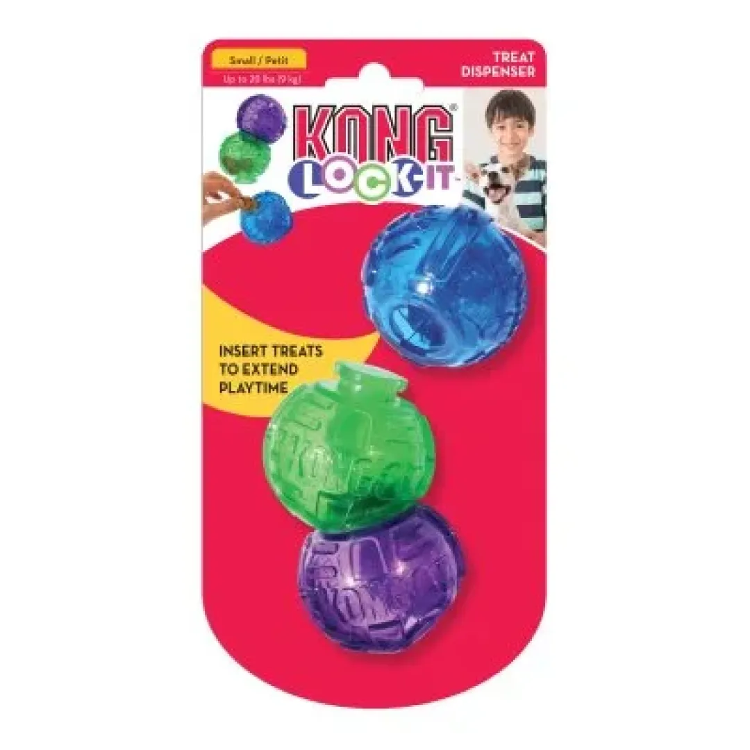 Kong Lock it Small - snackbold til små hunde