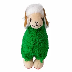 Kong Sherps Llama (M) - blød plys-lama-legetøj til hunde med pivelyd og slidstærk konstruktion.