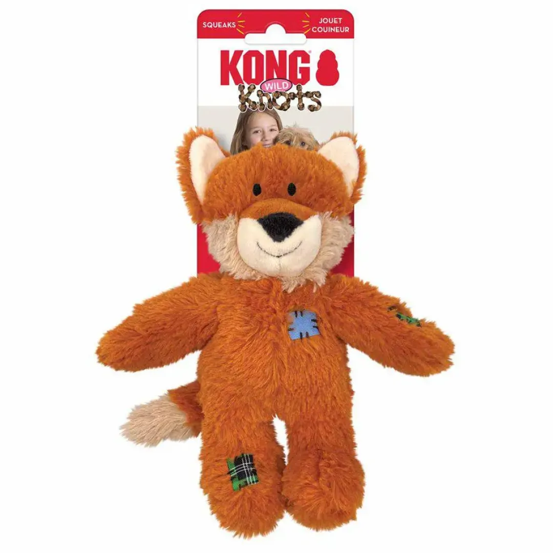 Kong Wild Knots Fox S/M 24x19x7,5 cm - ræv bamse til hunde